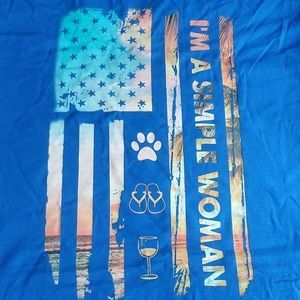 I Am A Simple Woman Tee (print on back)